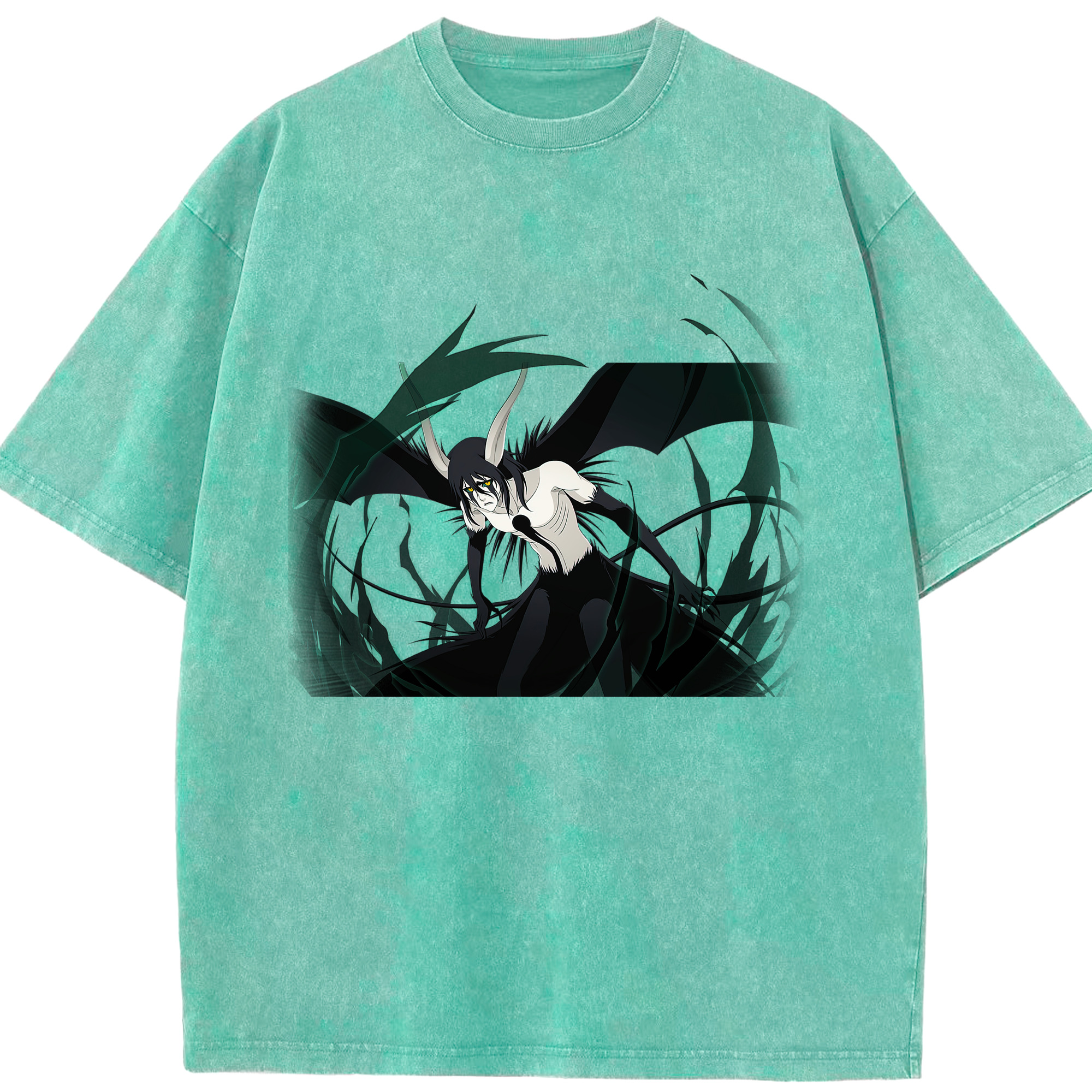 （画像用） ブリーチ ウルキオラ·シファー BLEACH Ulquiorra cifer 綿100% ヴィンテージ風 半袖Tシャツ（フロントプリント）